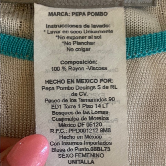 Pepa Pombo Knit Blue & White Sweater  Size Small - Picture 3 of 7